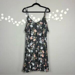 Torrid Floral Hacci Knit Ruffle Dress Size 3X